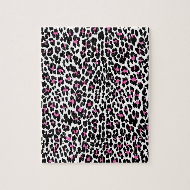 Quebra-cabeça impressão-leopardo rosa (Vertical)