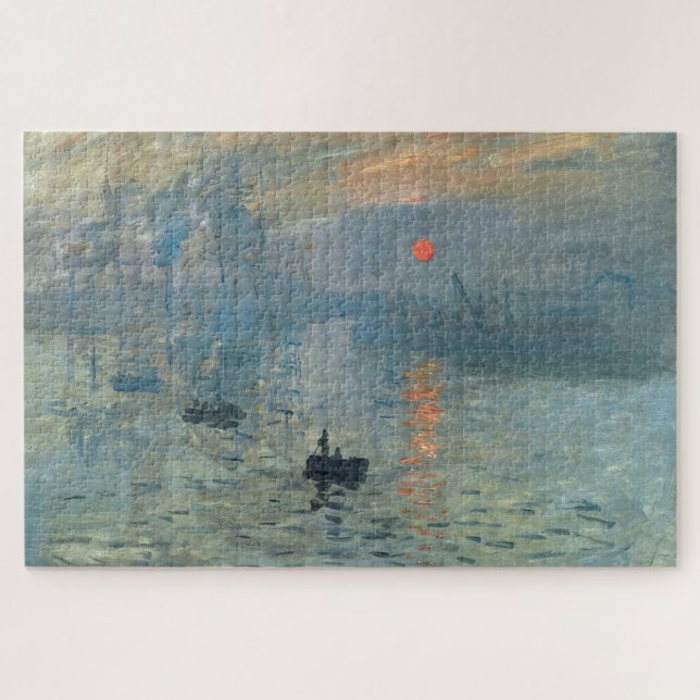 Quebra-cabeça Impressão Monet Impressão a Levante Solar (Horizontal)