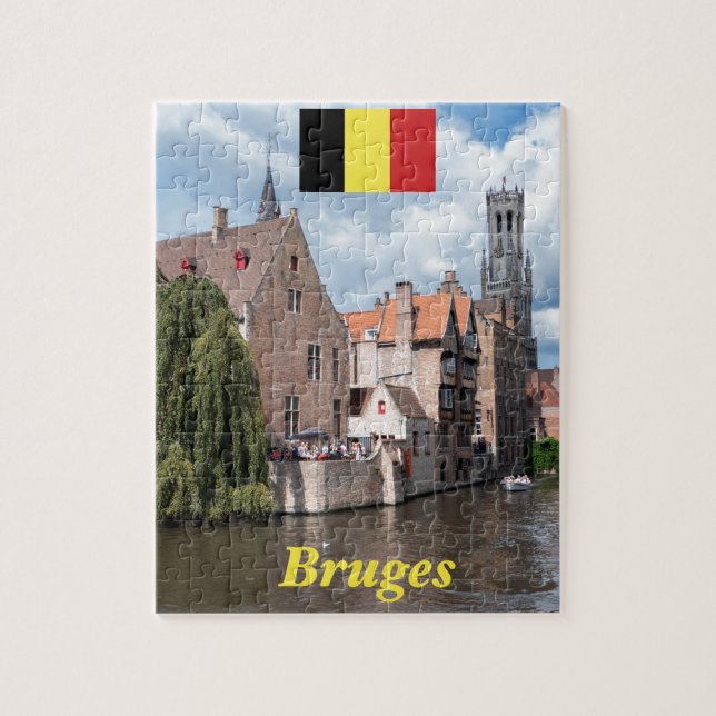 Quebra-cabeça Impressionante! Bruges - Bélgica (Vertical)