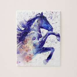 Quebra-cabeça Impressionante Pintor de Aquarela Horse