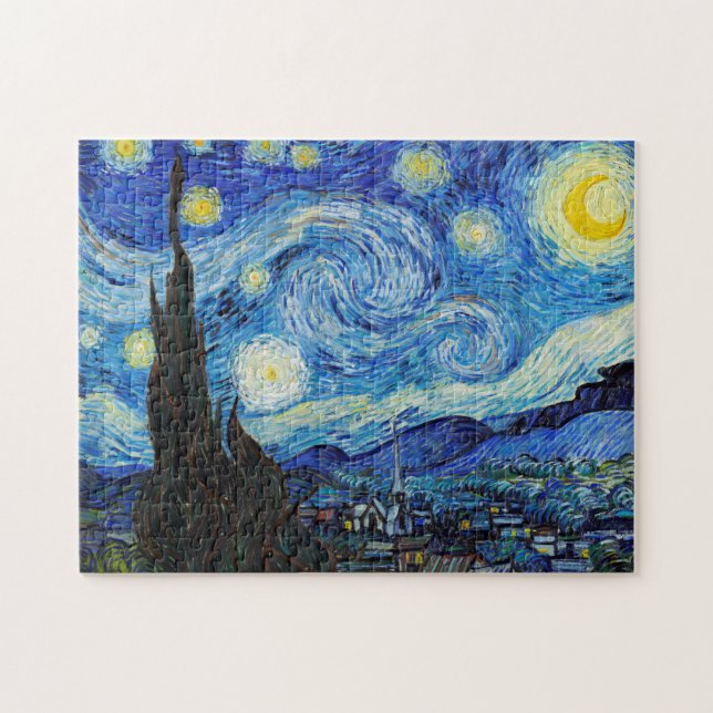 Quebra-cabeça Impressionismo Vincent Van Gogh Starry Night (Horizontal)