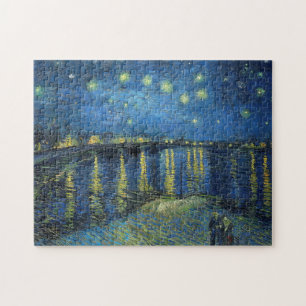 Quebra-cabeça Impressionismo Vincent Van Gogh Starry Night Over