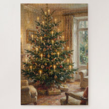Impressionist Christmas Tree Monet-Style Art