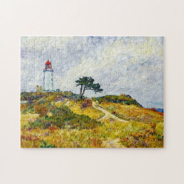 Quebra-cabeça Impressionist Coastline on Hiddensee Island at Sun (Horizontal)