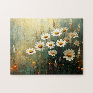 Quebra-cabeça Impressionista Daisy Field Art
