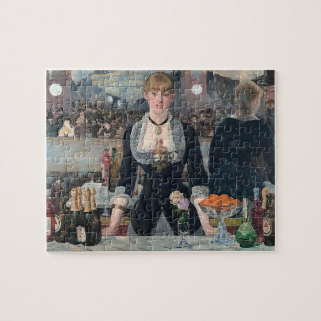 Quebra-cabeça Impressionista do bar Folies-Bergere Manet (Horizontal)