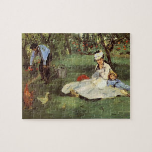 Quebra-cabeça Impressionista Manet Pintura da Família Francesa