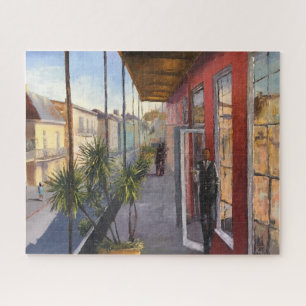 Quebra-cabeça Impressionista Nova Orleans Balcony Sceninting