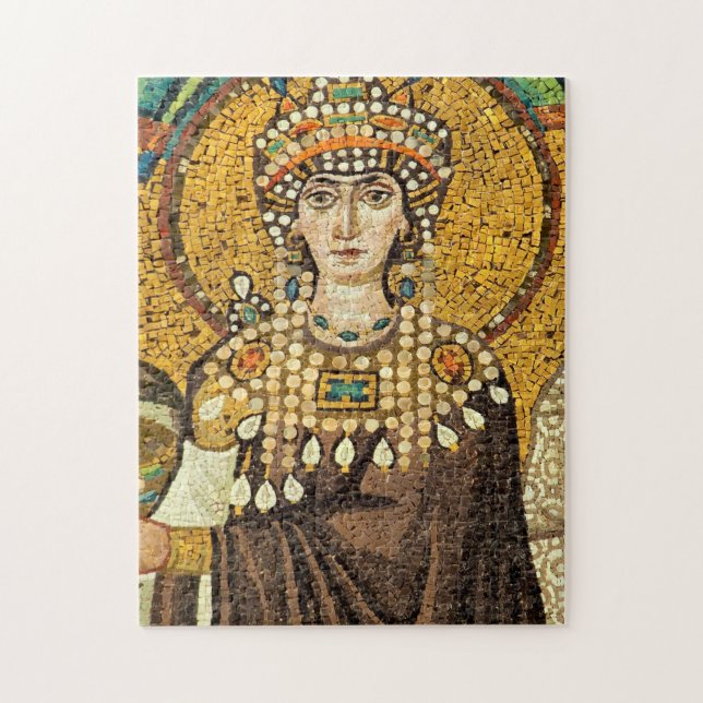 Quebra-cabeça Imprimir o Ícone do Mosaico Bizantino de Theodora (Vertical)