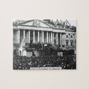 Quebra-cabeça Inauguração de Abraham Lincoln 4 de março de 1861
