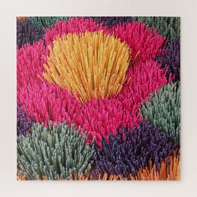 Quebra-cabeça incenso, aroma, pau, fumaça, tradicional, (Vertical)