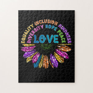 Quebra-cabeça Inclusão da igualdade de amor Diversidade esperanç