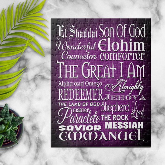 Quebra-cabeça Incríveis Nomes de Deus (Criador carregado)