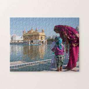 Quebra-cabeça Índia Amritsar Templo Dourado.