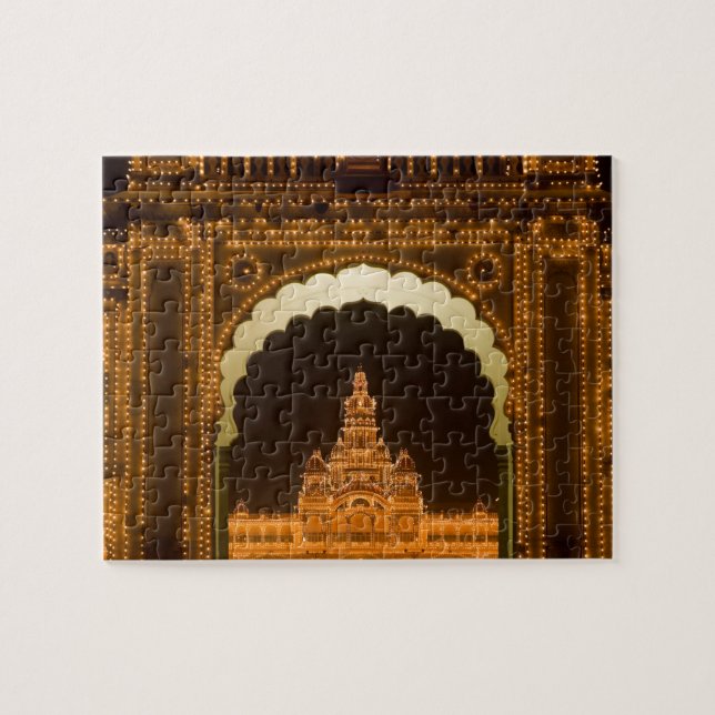 Quebra-cabeça ÍNDIA, Karnataka, Mysore : Palácio do Majaraja (c. (Horizontal)