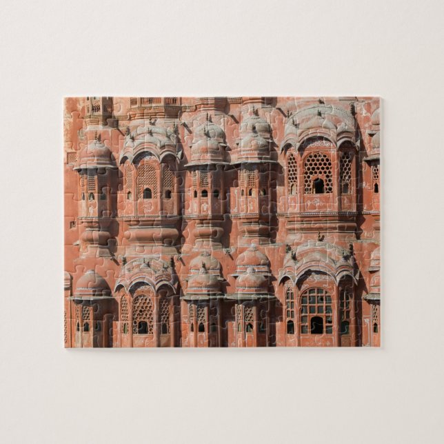 Quebra-cabeça ÍNDIA, Rajasthan, Jaipur: Hawa Mahal (Palácio do (Horizontal)