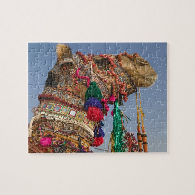 Quebra-cabeça ÍNDIA, Rajasthan, Pushkar: FEIRA DE CAMELÔS DE PUS (Horizontal)