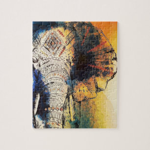 Quebra-cabeça Indian elephant