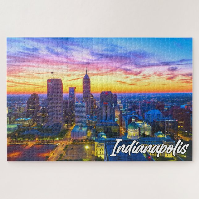 Quebra-cabeça Indianápolis, Indiana, Estados Unidos (Horizontal)