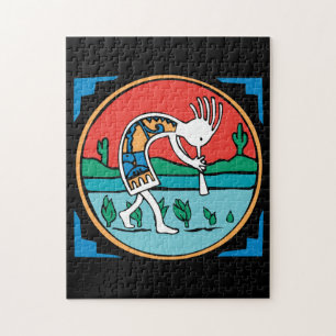 Quebra-cabeça Indiano Kokopelli do nativo americano