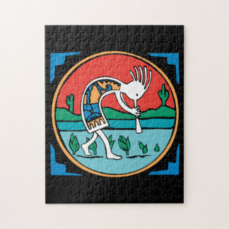 Quebra-cabeça Indiano Kokopelli do nativo americano