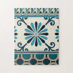 Quebra-cabeça Indigo Frieze II não embelezado