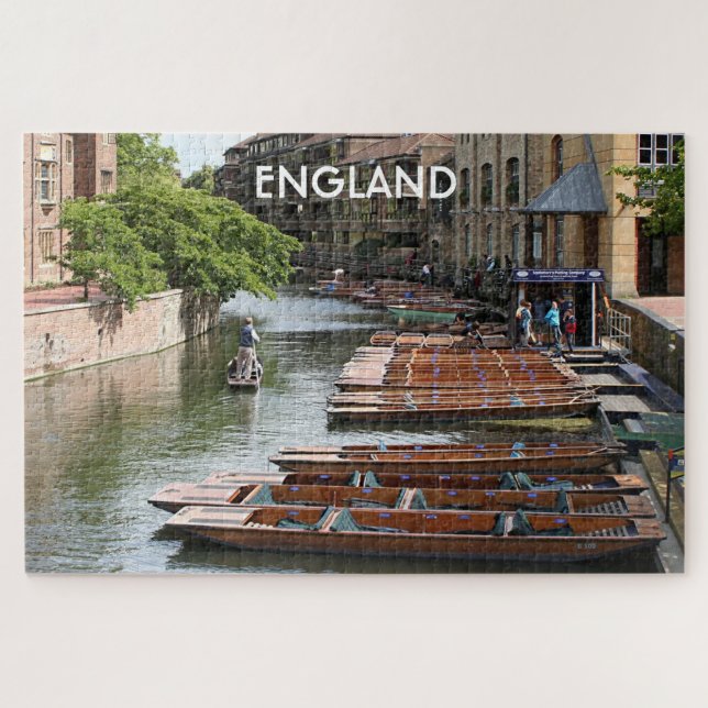 Quebra-cabeça Inglaterra: Punts em Cambridge (Horizontal)