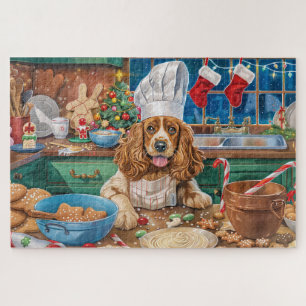 Quebra-cabeça Inglês Cocker Spaniel Baking: Natal