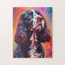 Quebra-cabeça Inglês Colorido Springer Spaniel