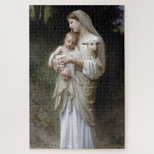 Quebra-cabeça Innocence (Madonna e Child), Bouguereau (Vertical)