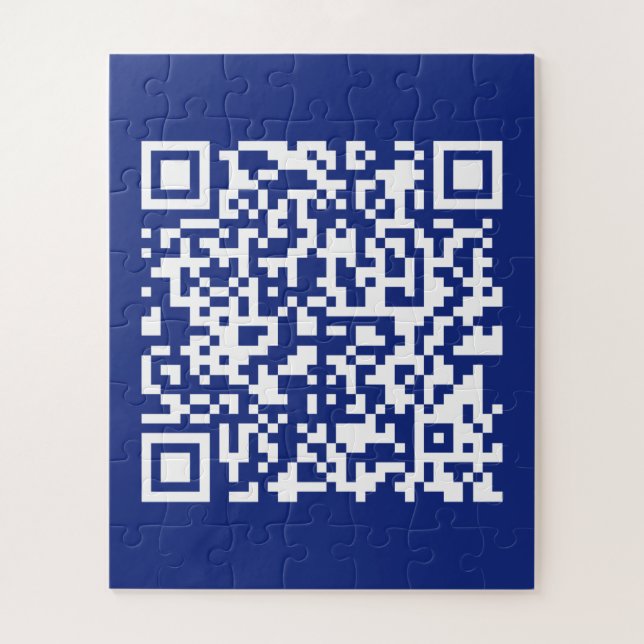 Quebra-cabeça Inserir URL Gerado Instantaneamente Código QR | Az (Vertical)