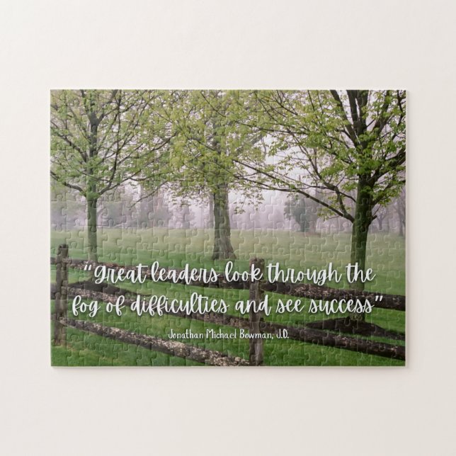 Quebra-cabeça Inspirational Leadership Quote Puzzle (Horizontal)