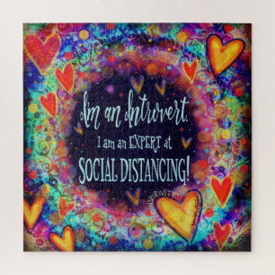 Quebra-cabeça Inspirividade "Social Distancing Introduvert"