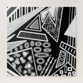 Quebra-cabeça Inspirou a Moda da Pista Preta e Branca 2022