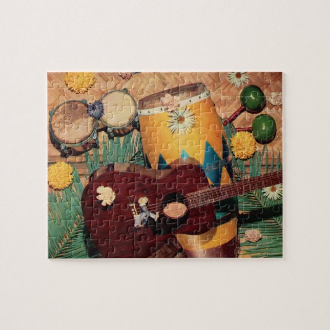 Quebra-cabeça Instrumentos musicais latinos (Horizontal)