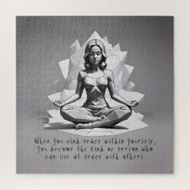 Quebra-cabeça Instrutor de Meditação Yoga Reiki Master Lotus Pos