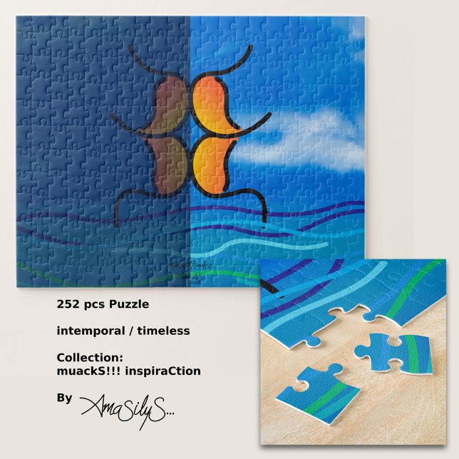 Quebra-cabeça intemporal / eterno muackS-AmaSilyS-252 pcs Art (Enjoy your free time and stimulate your mind by putting together this beautiful art puzzle!)