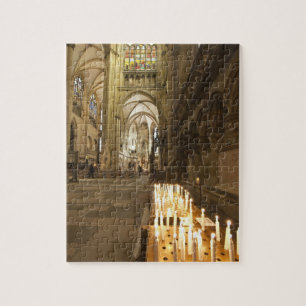 Quebra-cabeça Interior da Catedral de São Pedro em Regensburg