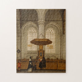 Quebra-cabeça Interior do Laurenskerk em Rotterdam, 1662