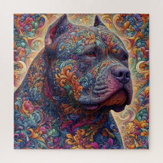 Quebra-cabeça Intrate American Bully Trabalho de arte Jigsee Que