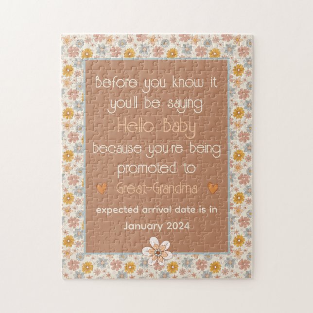 Quebra-cabeça Introdução de Gravidez Única Introdução à Presente (Vertical)