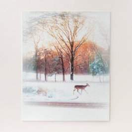 Quebra-cabeça Inverno Deer 3