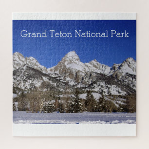 Quebra-cabeça Inverno na Grande Montanha Teton