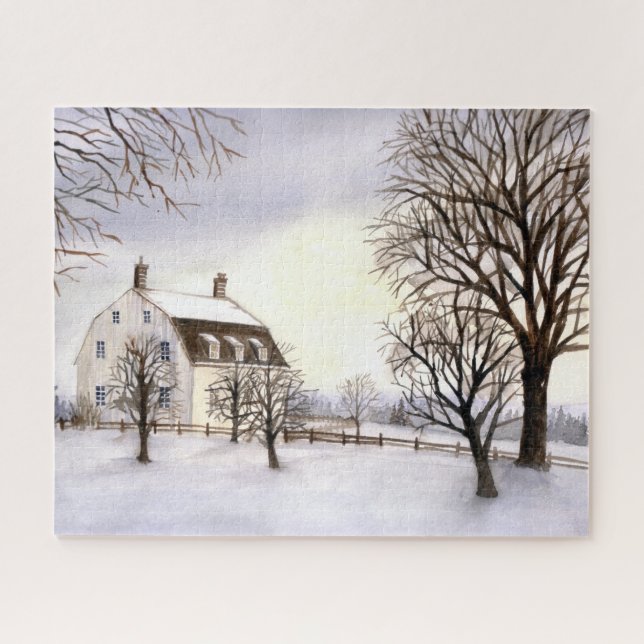 Quebra-cabeça Inverno na Nova Inglaterra (Horizontal)
