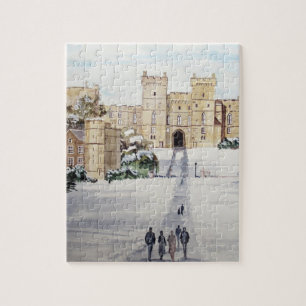Quebra-cabeça Inverno no Castelo de Windsor por Farida Greenfiel