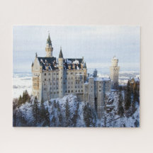 Inverno no Castelo Neuschwanstein, Alemanha, Bavie