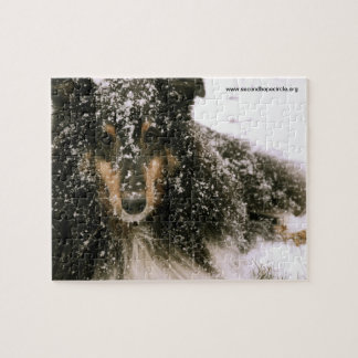 Quebra-cabeça Inverno Sheltie