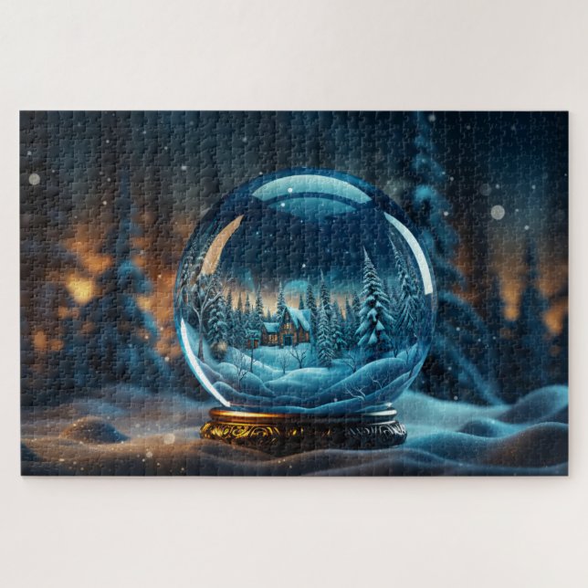 Quebra-cabeça Inverno Snowglobo (Horizontal)