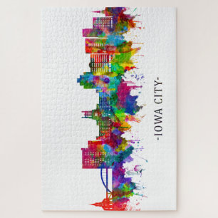 Quebra-cabeça Iowa City Skyline