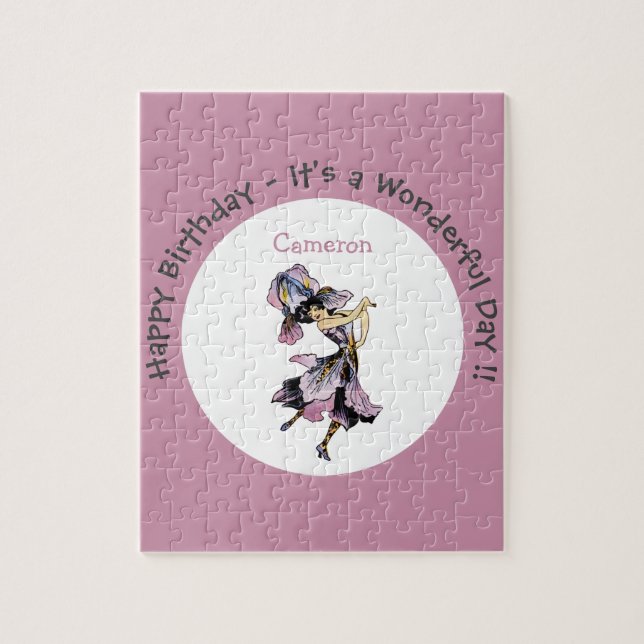 Quebra-cabeça Íris - Abastecimento da Flor Whimsical Fleur-de-Li (Vertical)